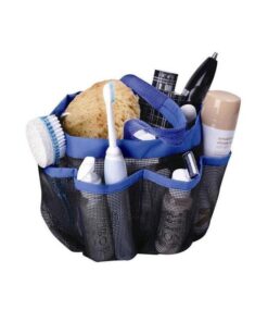 8 Compartments Compact Mesh Shower Tote Bag for Bathroom/Travel/Gym