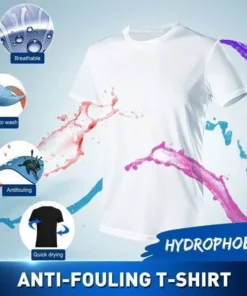 T-shirt ad asciugatura rapida impermeabile anti-sporco in seta di ghiaccio