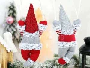 Lovely Santa Gnome With Parachute For Christmas Decor