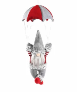 Lovely Santa Gnome With Parachute For Christmas Decor