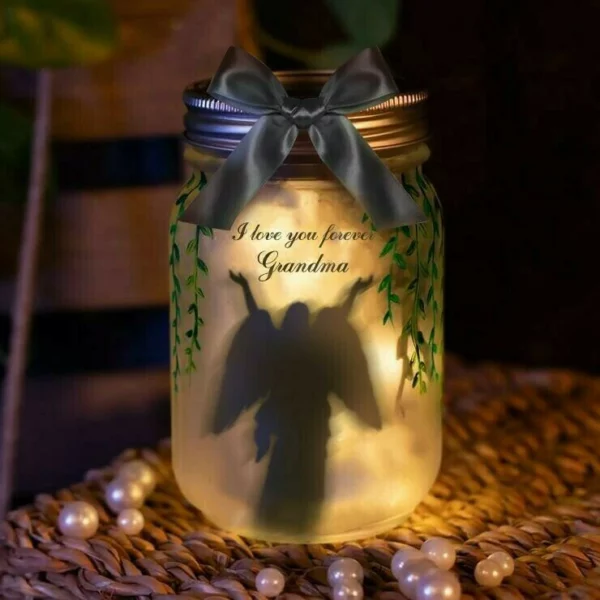 Glowing Angel Memorial Bottle