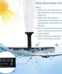 (❤️Clearance Sale - Save 48% OFF)Solar Powered Fountain Pump - Buy 2 Get Extra 10% Off
