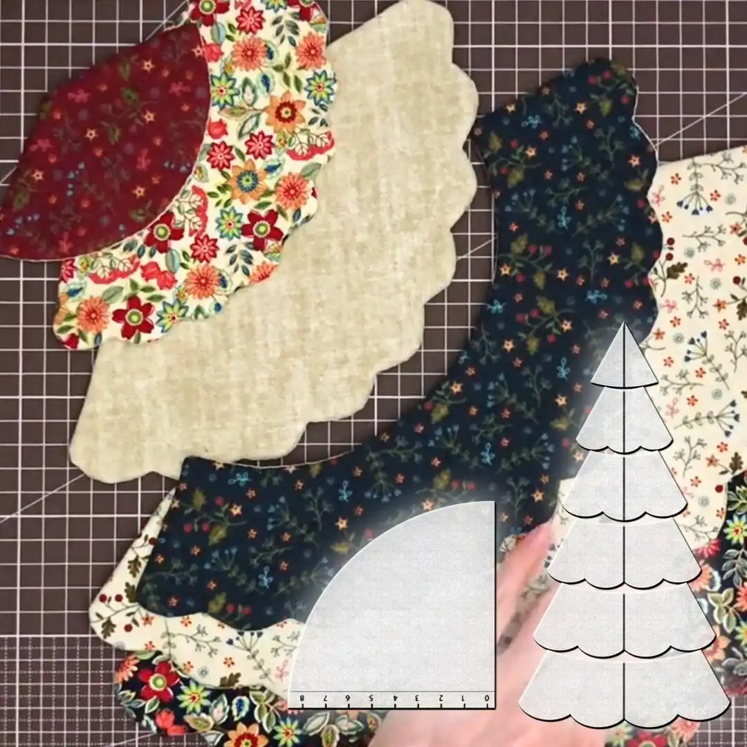 (🎄Early-Christmas-Hot-Sale)Handmade Christmas Tree Quilting Set (7PCS)