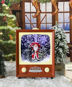 🎅Christmas Pre-Sale-50% OFF🎄Snowing Christmas Retro TV