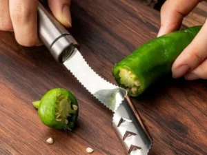 (Mother's Day Sale-50% OFF) Pepper Corer Serrated Seed Remover