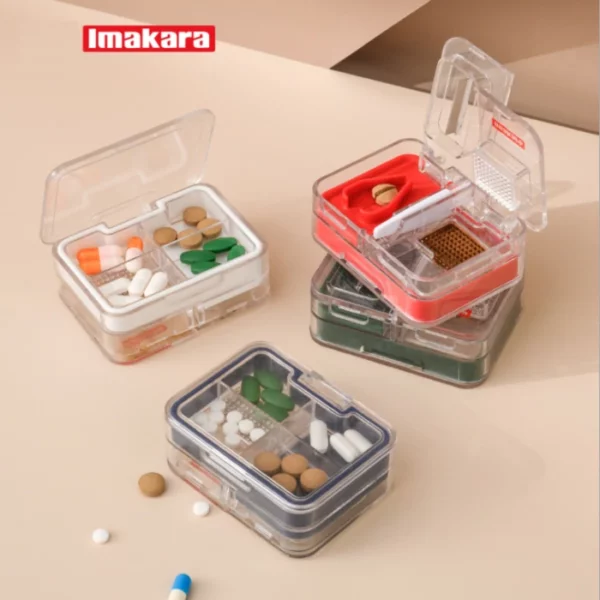 🔥3-in-1 Tablet cutter pill box