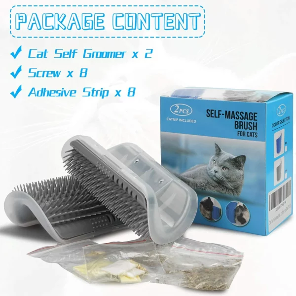 (🔥Vente de liquidation - 50 % de réduction) Brosse de massage apaisante pour chat