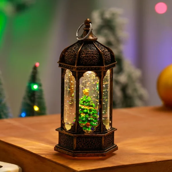 (🎄Early Christmas Sale NOW-50% OFF) LED Lighted Spinning Christmas Lantern🔥Buy More Save More🔥