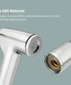 Handhold Shower Head Douche Toilet Bidet Sprayer With 1.5m Hose - Silver