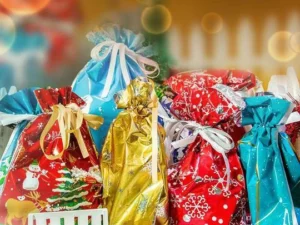 (CHRISTMAS SALE NOW-48% OFF)Drawstring Christmas Gift Bags