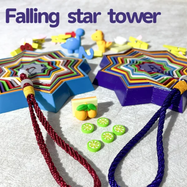 Hot Sale-25%OFF🔥Falling Star Tower-Wind chimes decoration-car pendant