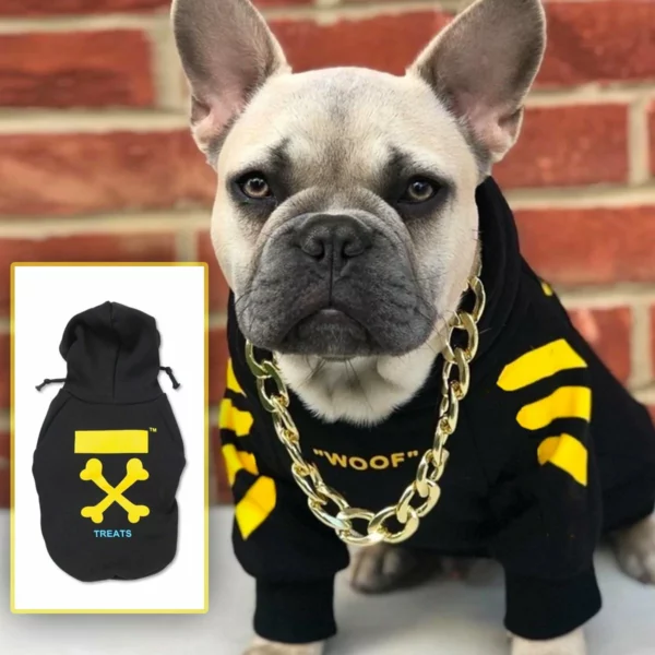 'WOOF' Trendy Dog Hoodie