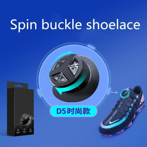 2pcs Shoelace Kusog nga Automatic Spin