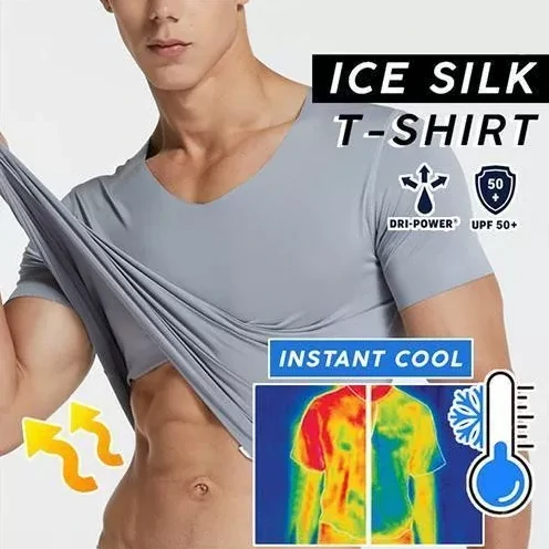 Camiseta Ice Silk anti-sujeira à prova d'água de secagem rápida