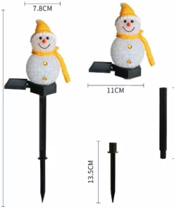 Christmas sales 50%OFF-- Waterproof solar snowman lamp.