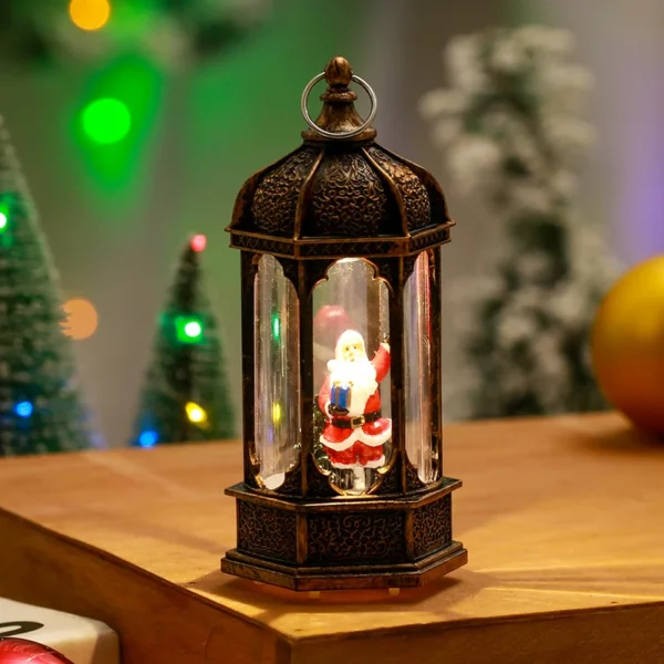 (🎄Early Christmas Sale NOW-50% KORTING) LED-ferljochte spinnende krystlantaarn🔥Keapje mear Besparje mear🔥