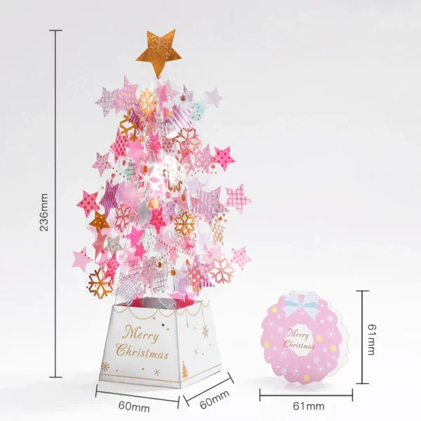 🎅(Early Christmas Sale - Besparje 50% KORTING)Crystal Christmas Tree Pop Up Cards