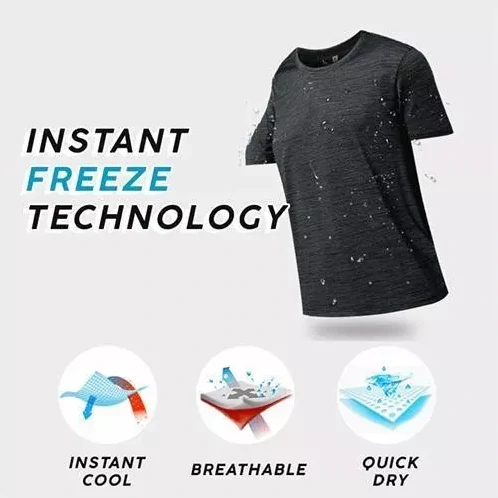 Glas Swa Anti-Sal ki enpèmeyab Quick Dry T-Shirt