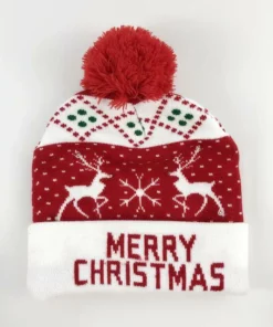 قبعة عيد الميلاد المحبوكة LED (🎅 عرض خاص مبكر لعيد الميلاد - خصم 50٪)