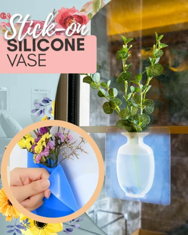 (🎄 Brosnachadh na Nollaige - 48% OFF) Vase silicone a ghabhas toirt air falbh nano-theicneòlas