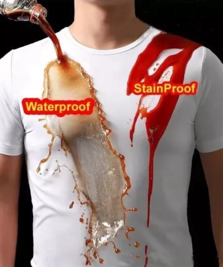 T-shirt à séchage rapide imperméable anti-sale en soie glacée