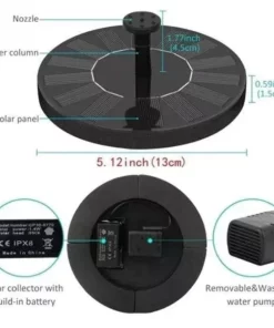 (❤️Ausverkauf – Sparen Sie 48 % RABATT)Solarbetriebene Springbrunnenpumpe – Kaufen Sie 2 und erhalten Sie zusätzliche 10 % Rabatt