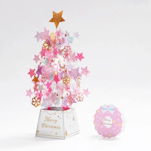 🎅(Early Christmas Sale - Besparje 50% KORTING)Crystal Christmas Tree Pop Up Cards