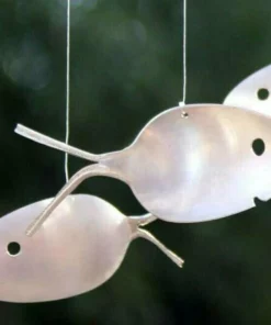 (🔥Hot Sale - 48% OFF)Fishing Man Spoon Fish Sculpture Wind Chime
