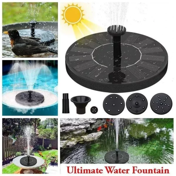 (❤️Clearance Sale - Save 48% OFF)Solar Powered Fountain Pump - Buy 2 Get Extra 10% Off