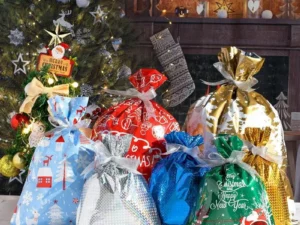 (CHRISTMAS SALE NOW-48% OFF)Drawstring Christmas Gift Bags