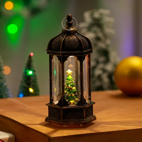 (🎄Early Christmas Sale NOW-50% KORTING) LED-ferljochte spinnende krystlantaarn🔥Keapje mear Besparje mear🔥