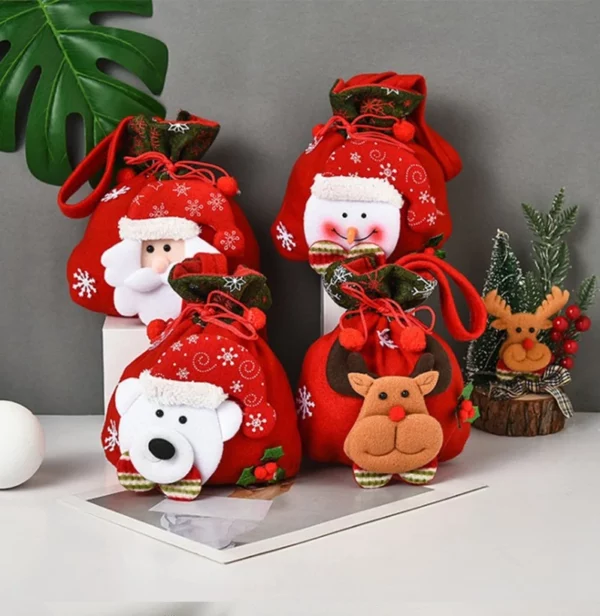 (🎅Předčasný vánoční výprodej NYNÍ - 40% SLEVA) Vánoční dárkové tašky na panenky (KUPTE VÍCE Ušetříte VÍCE)