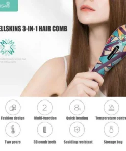 Peigne à cheveux raides de coiffure WellSkins WX-ZF105