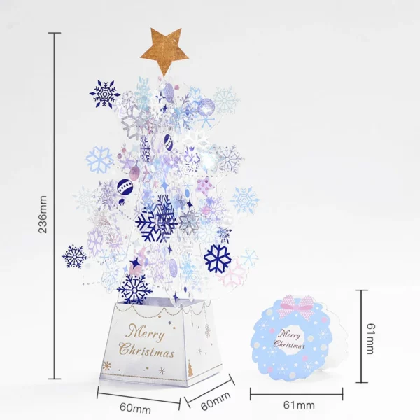 🎅(Early Christmas Sale - Besparje 50% KORTING)Crystal Christmas Tree Pop Up Cards