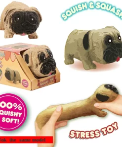 (SALE Paskah - HEMAT 50%) Anjing Pug Squishy- Mésér 2 Kéngingkeun Diskon 10% Tambahan