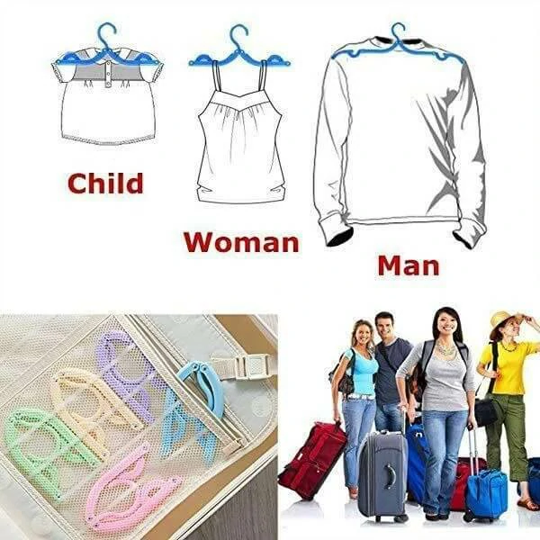 (SUMMER HOT SALE – 50% OFF) Convenience of Travel-Folding Clothes Hanger