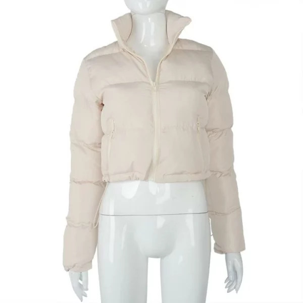 Long Sleeve Zipper Design Gilet Puffer Jacket