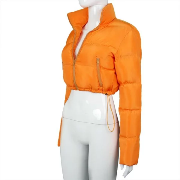 Gacmo-dheere Zipper Naqshad Jaakada Gilet Puffer