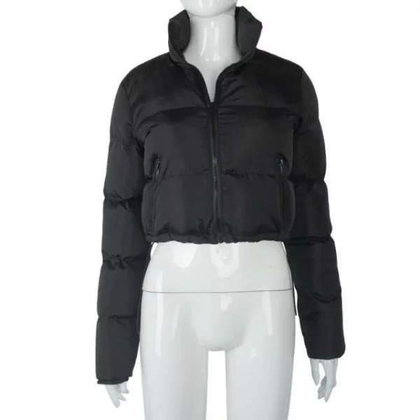 Gacmo-dheere Zipper Naqshad Jaakada Gilet Puffer