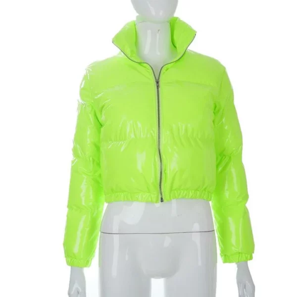 Gacmo-dheere Zipper Naqshad Jaakada Gilet Puffer