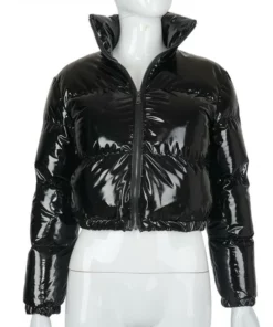 Gacmo-dheere Zipper Naqshad Jaakada Gilet Puffer