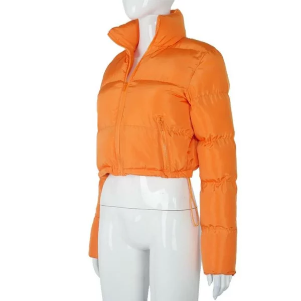 Långärmad dragkedja Design Gilet Puffer Jacka