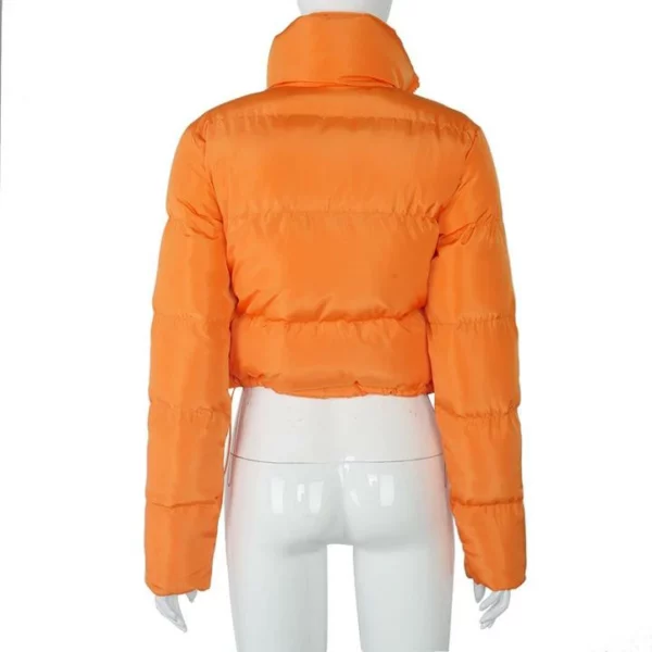 Long Sleeve Zipper Design Gilet Puffer Jacket