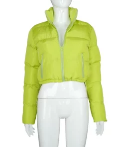 Lub Tes Tsho Ntev Zipper Tsim Gilet Puffer Jacket