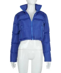 Gacmo-dheere Zipper Naqshad Jaakada Gilet Puffer