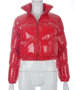 Gacmo-dheere Zipper Naqshad Jaakada Gilet Puffer