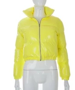 Long Sleeve Zipper Design Gilet Puffer Jacket