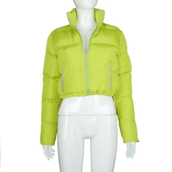 Gacmo-dheere Zipper Naqshad Jaakada Gilet Puffer