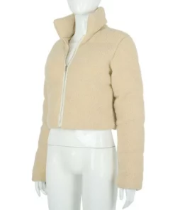 Long Sleeve Zipper Design Gilet Puffer Jacket