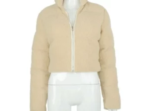 Long Sleeve Zipper Design Gilet Puffer Jacket